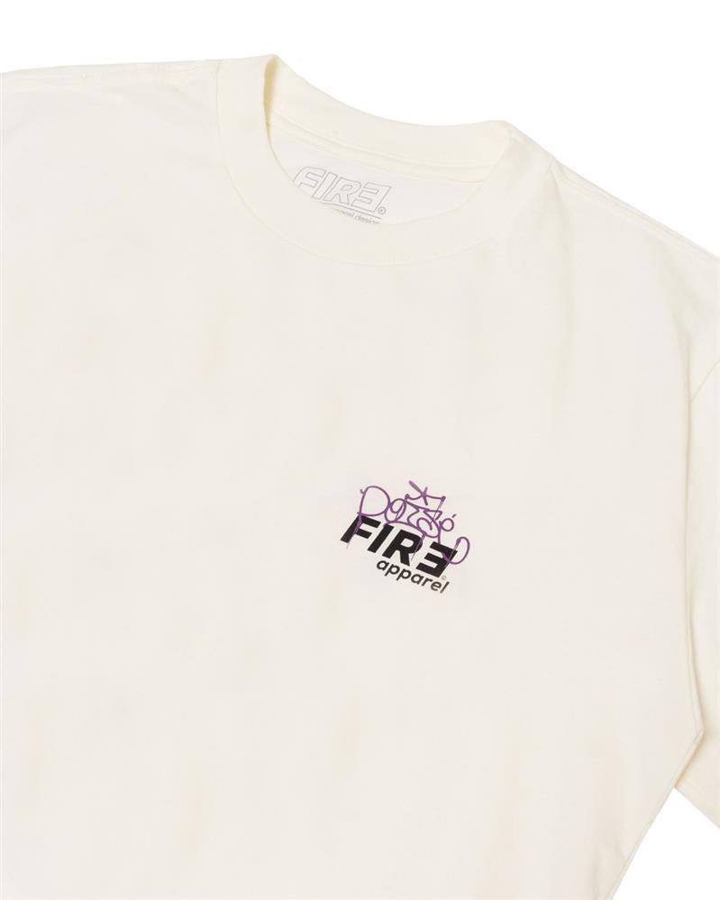 Camiseta Básica Fire X Poisé Graffiti Is Family (Offwhite)