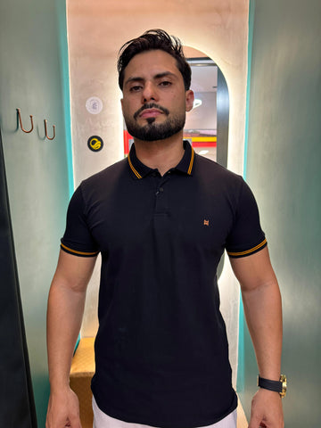 CAMISA GOLA POLO PIQUET MIOCHE PRETA