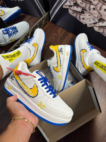 Tênis AIR force 1- golden state Warrios