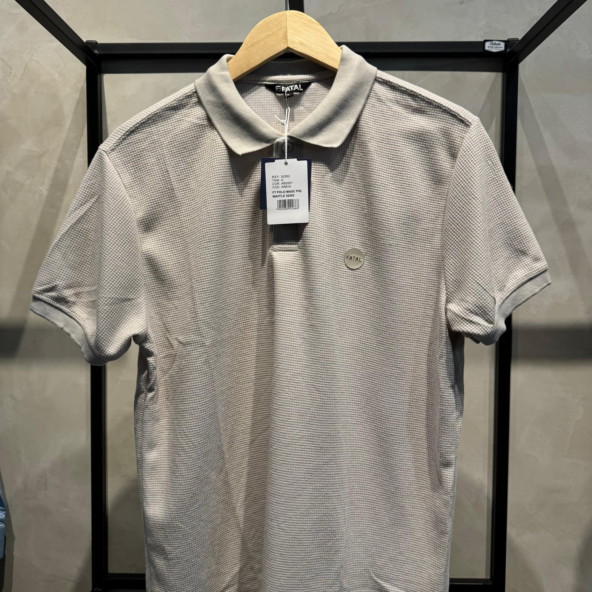 Camiseta Gola Polo Fatal Surf Texturizada 8569