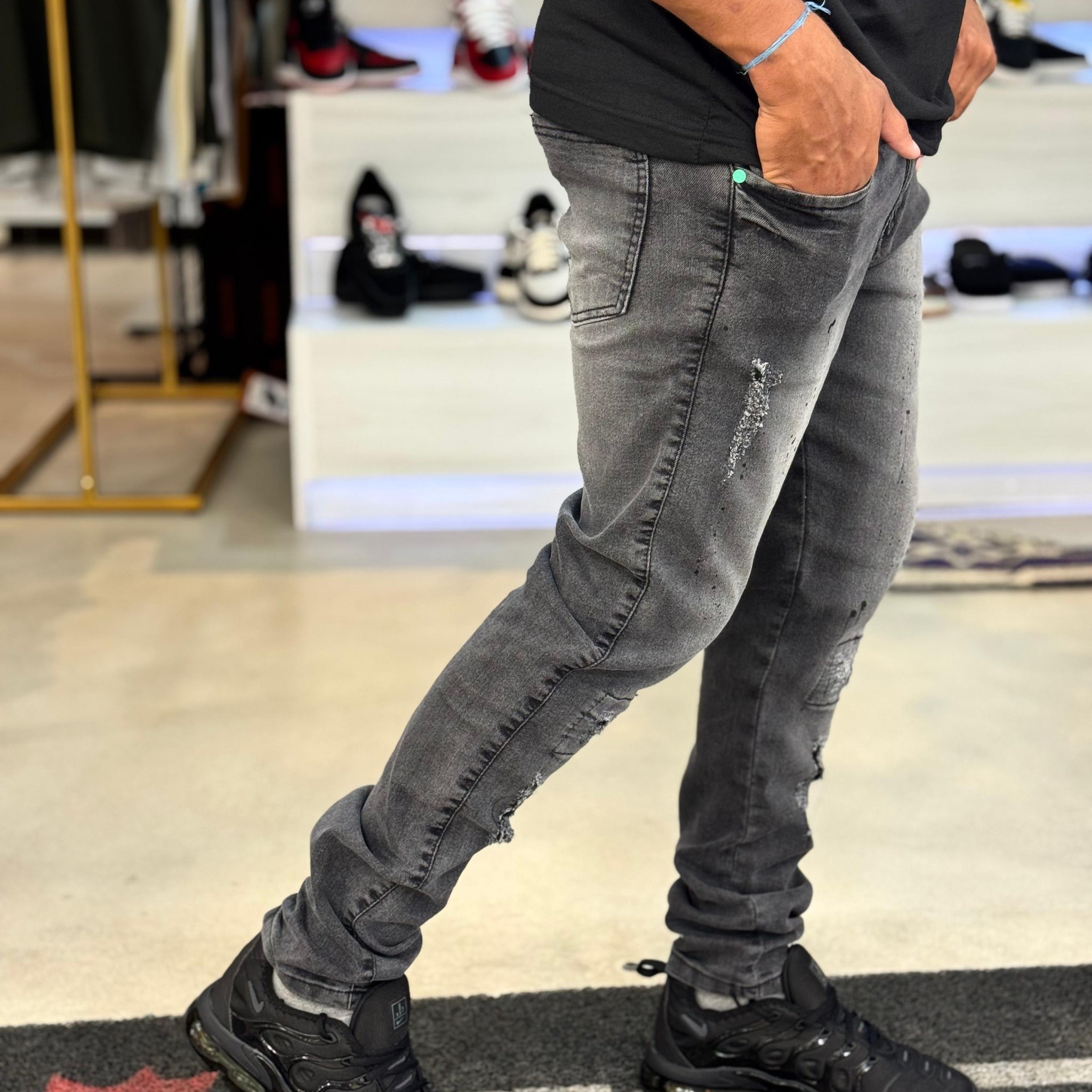 CALÇA JEANS MODELO JOGADOR