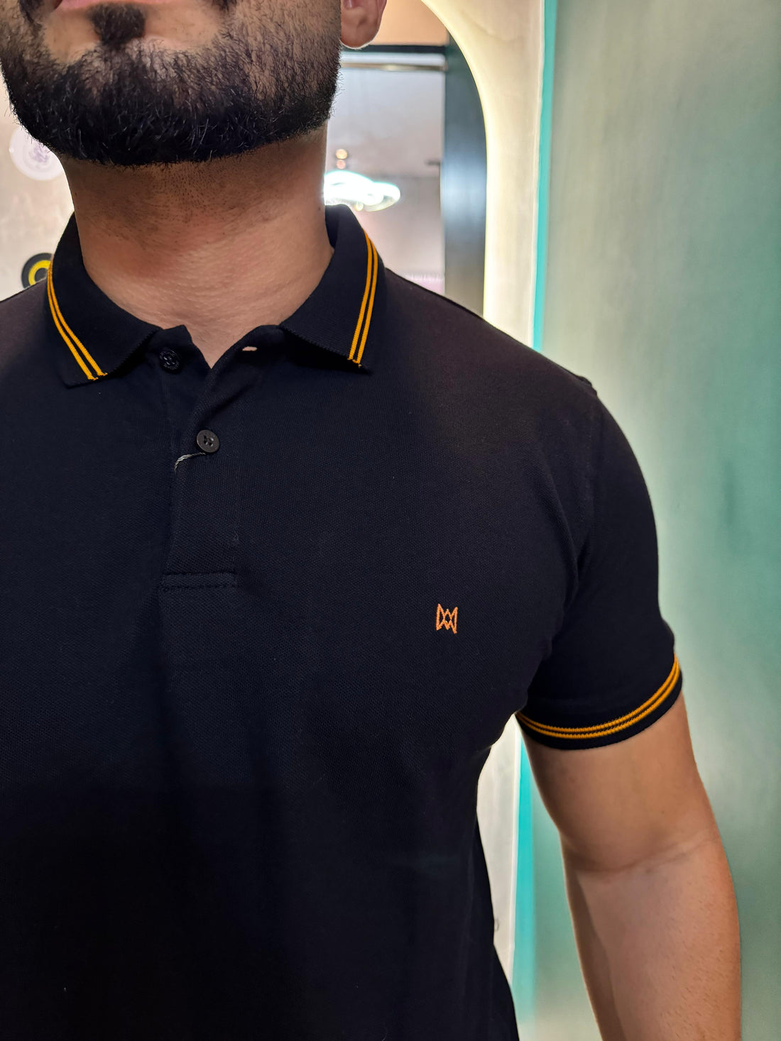 CAMISA GOLA POLO PIQUET MIOCHE PRETA