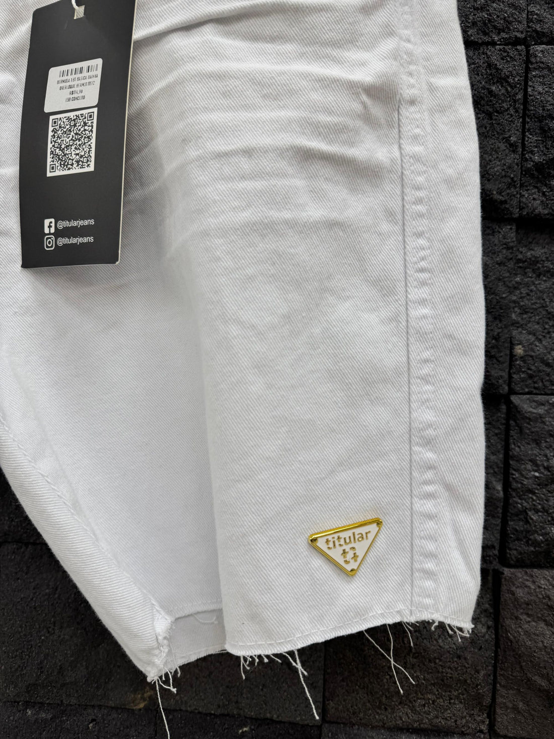 BERMUDA TITULAR JEANS BRANCA 373